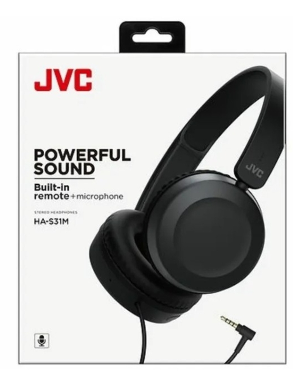 JVC HA-S31M On-Ear Headphones - Black